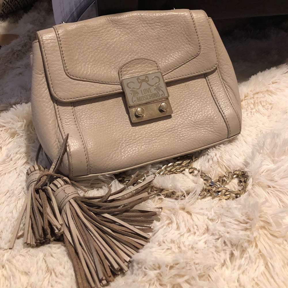 LOVE MOSCHINO gray crossbody